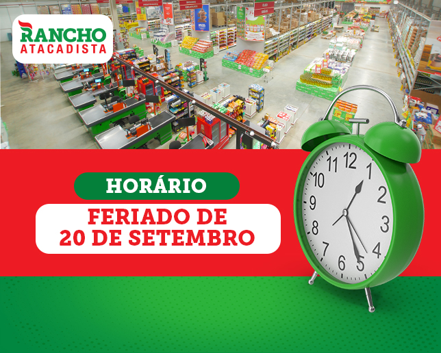Horários Feriado 20 de Setembro