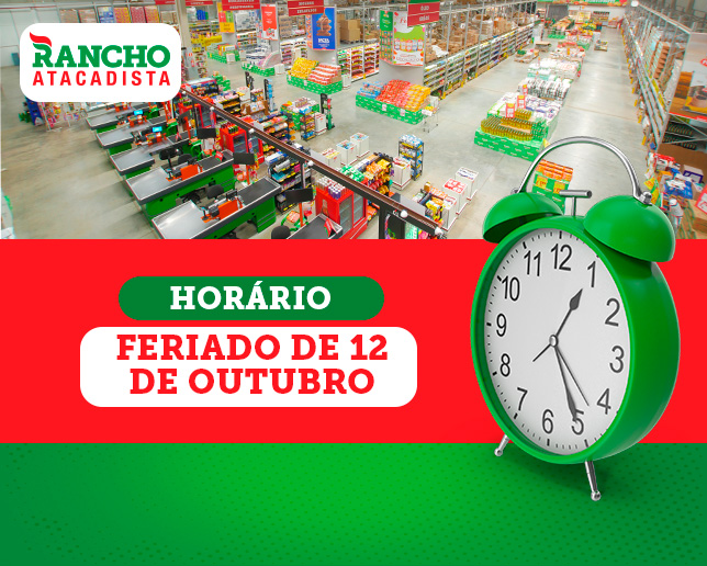 Horários Feriado 12 de outubro