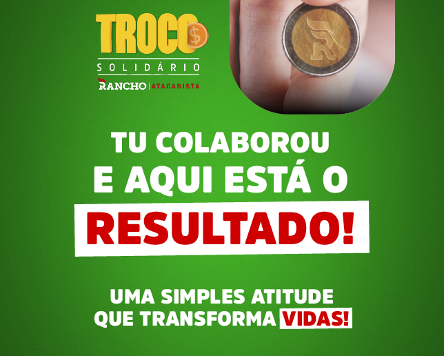 RESULTADO TROCO SOLIDÁRIO ABRIL DE 2025