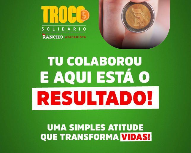 Resultado Troco Solidário Agosto de 2024